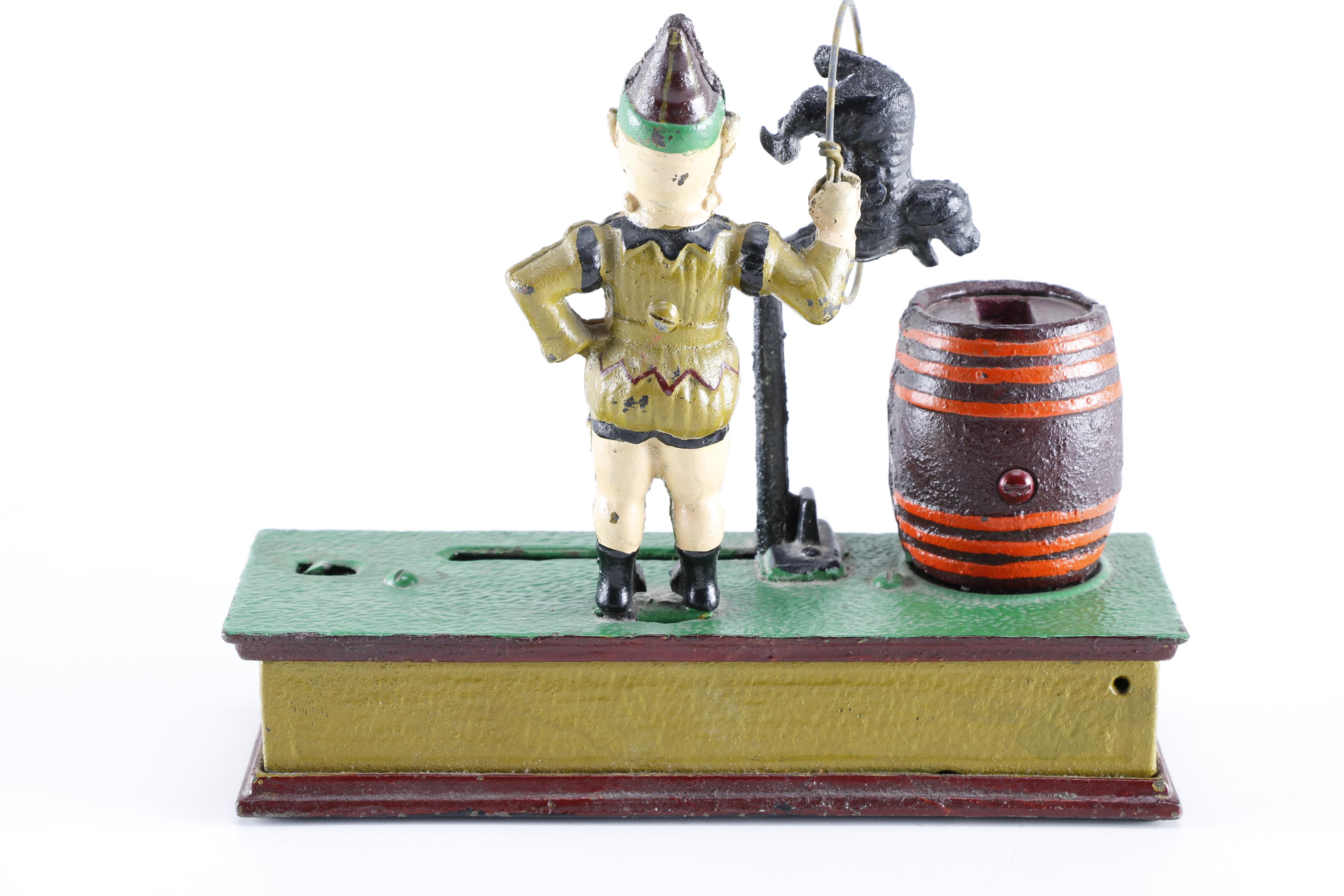 Reproduction Cast Iron Trick Dog Bank