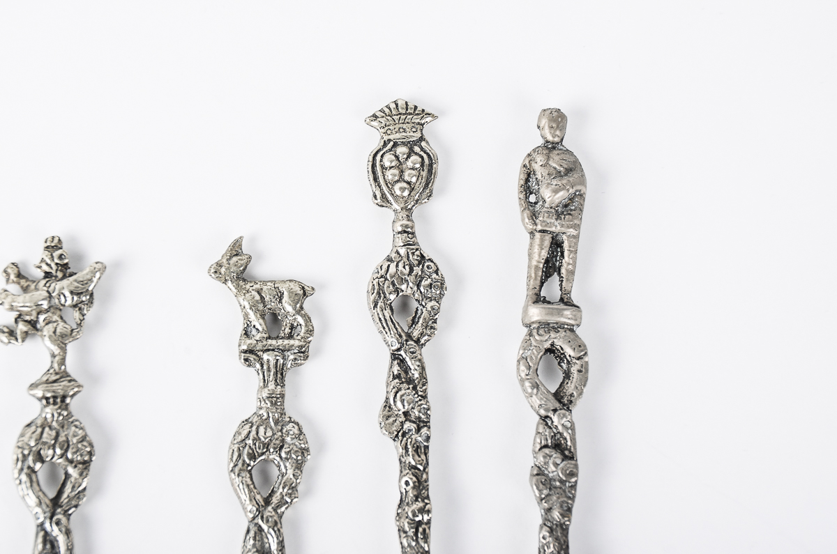 Vintage Italian Souvenir Spoons and Pickle Fork