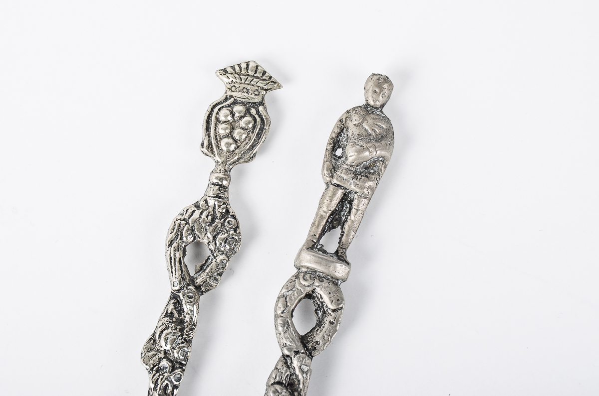 Vintage Italian Souvenir Spoons and Pickle Fork