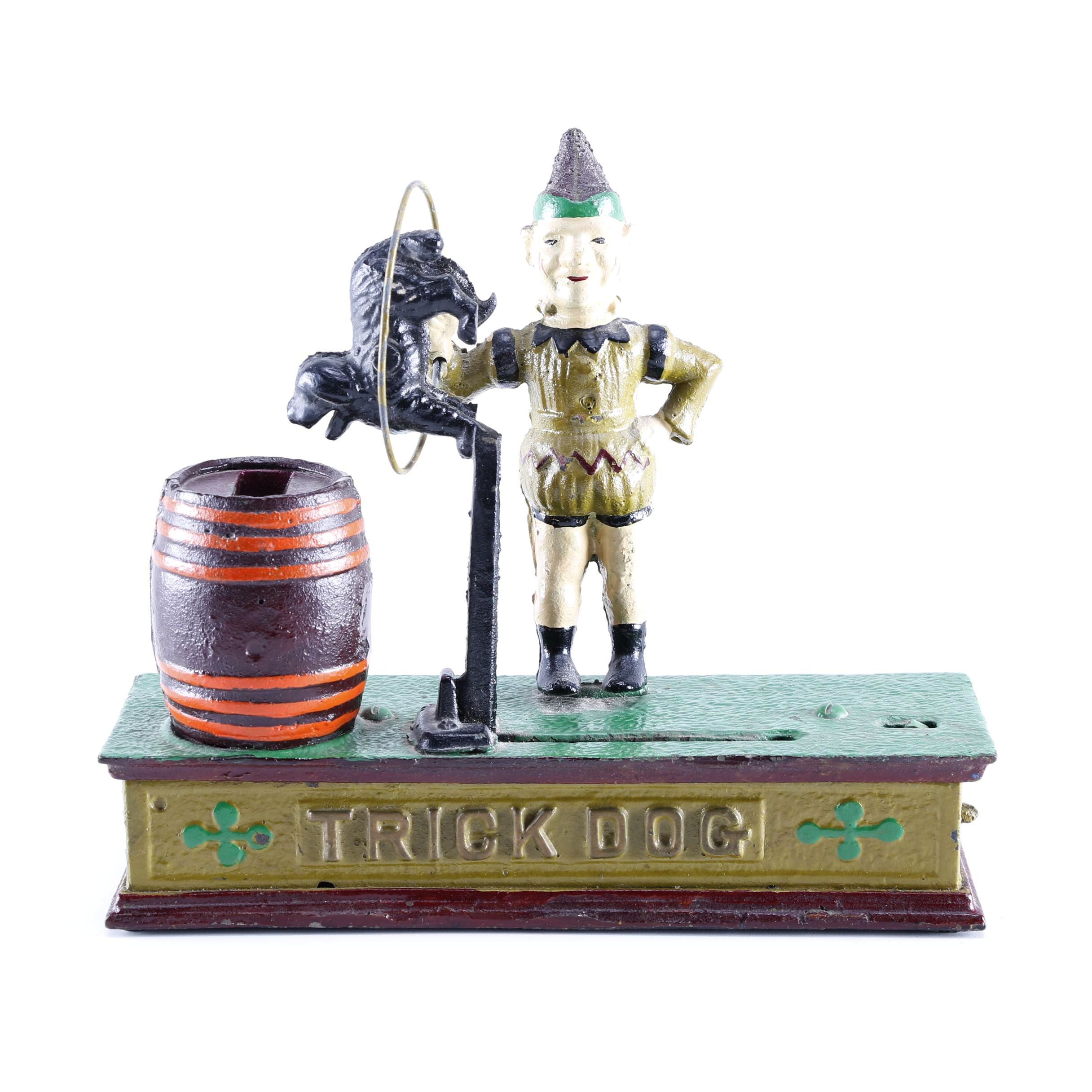 Reproduction Cast Iron Trick Dog Bank