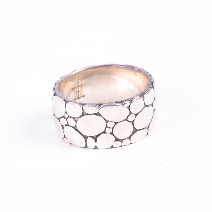 John Hardy Sterling Silver Pebble Ring