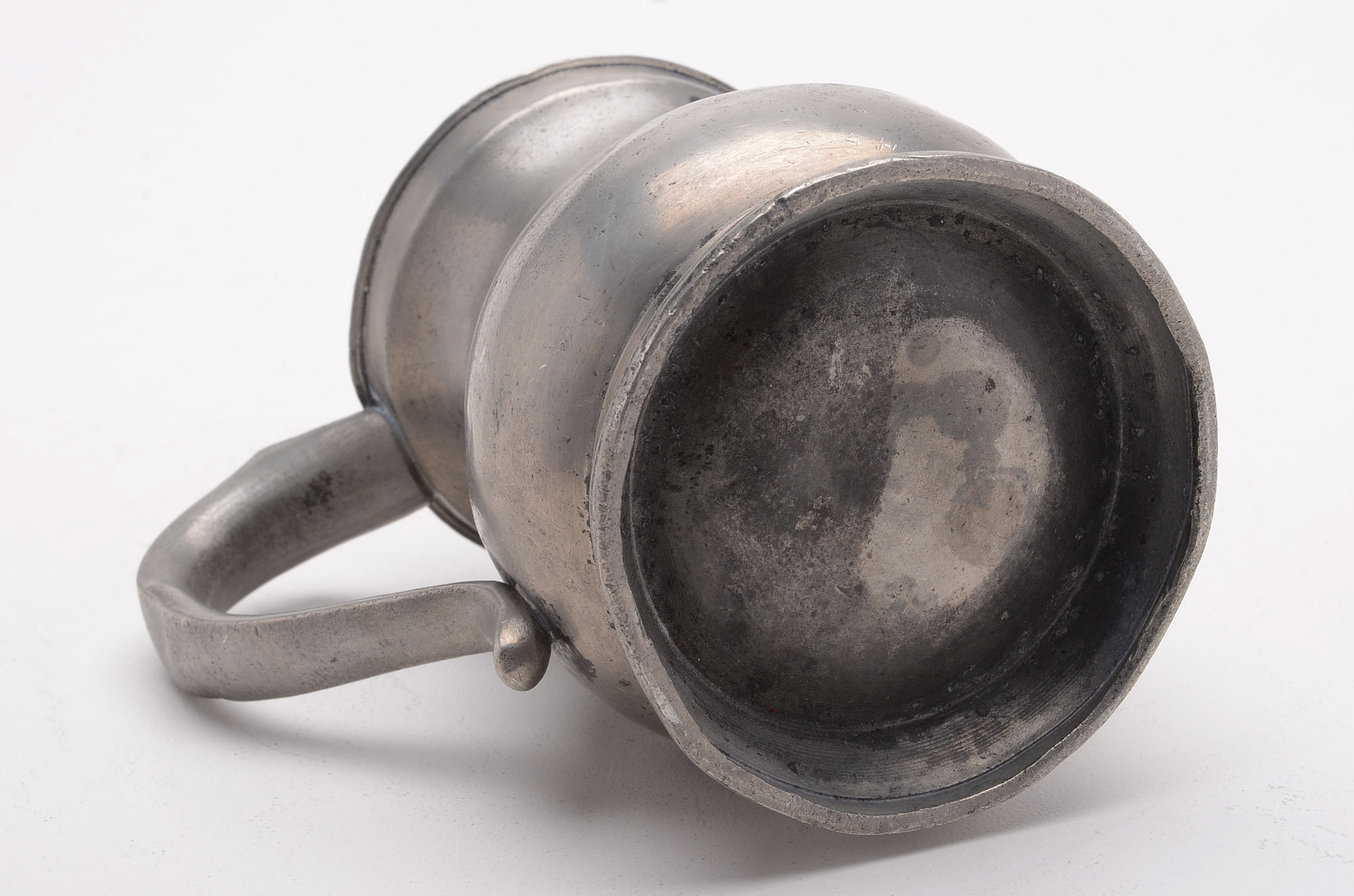 Antique James Yates Pewter Pint Tankard