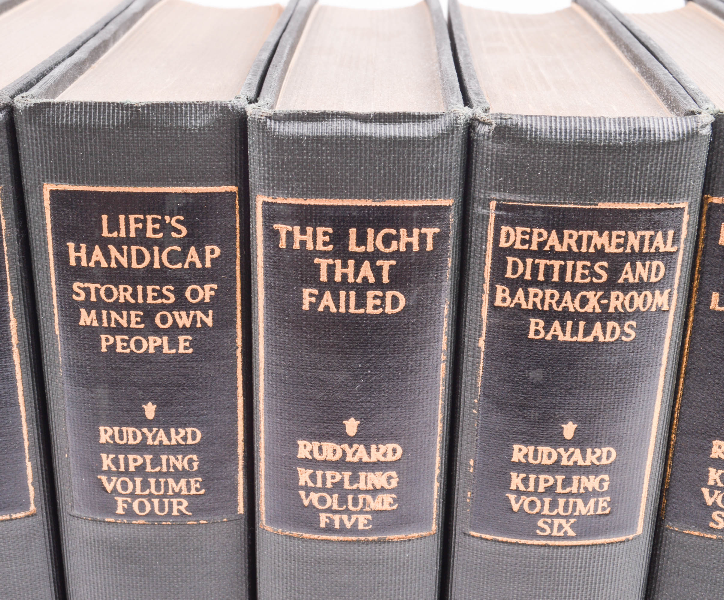 Nine Volume Set of Rudyard Kipling Novels, Circa 1925