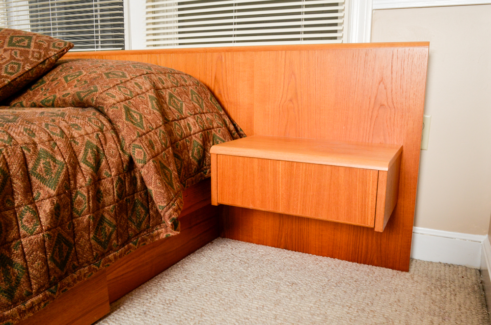 Mid Century Modern Storage Bed