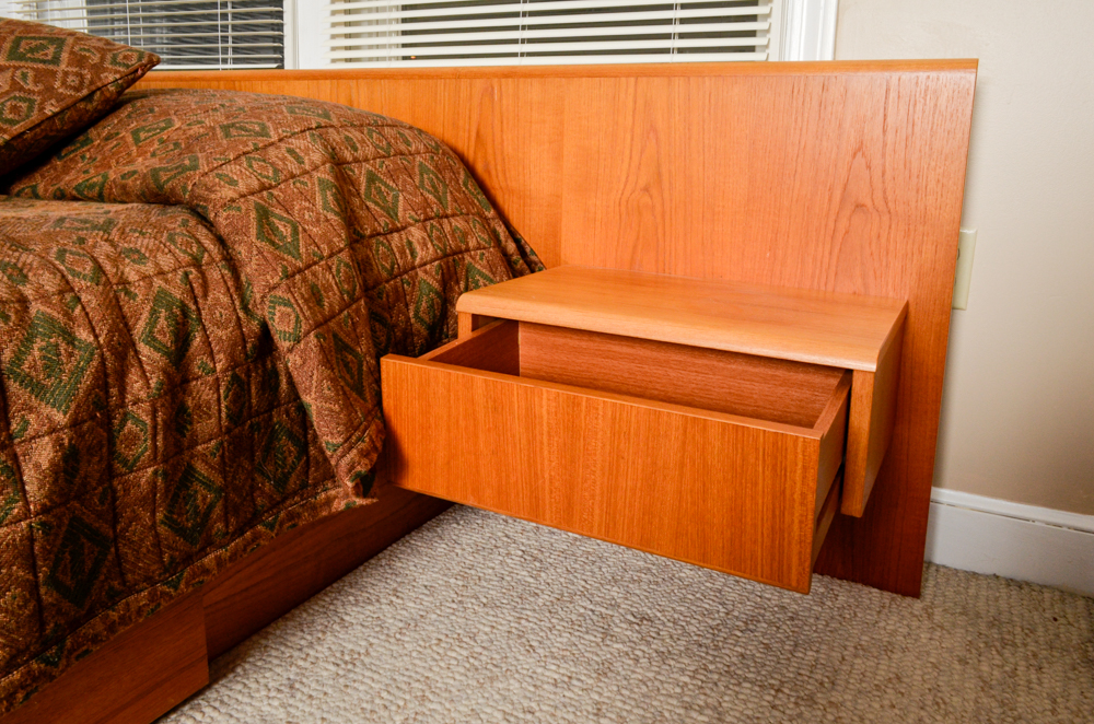 Mid Century Modern Storage Bed