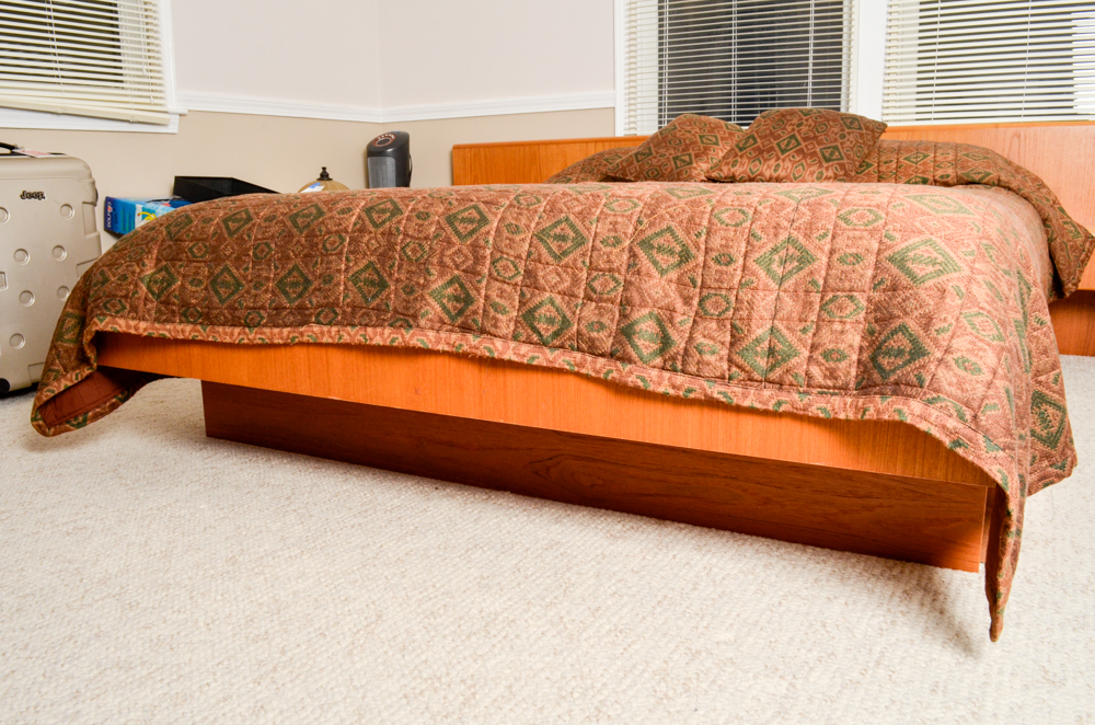 Mid Century Modern Storage Bed