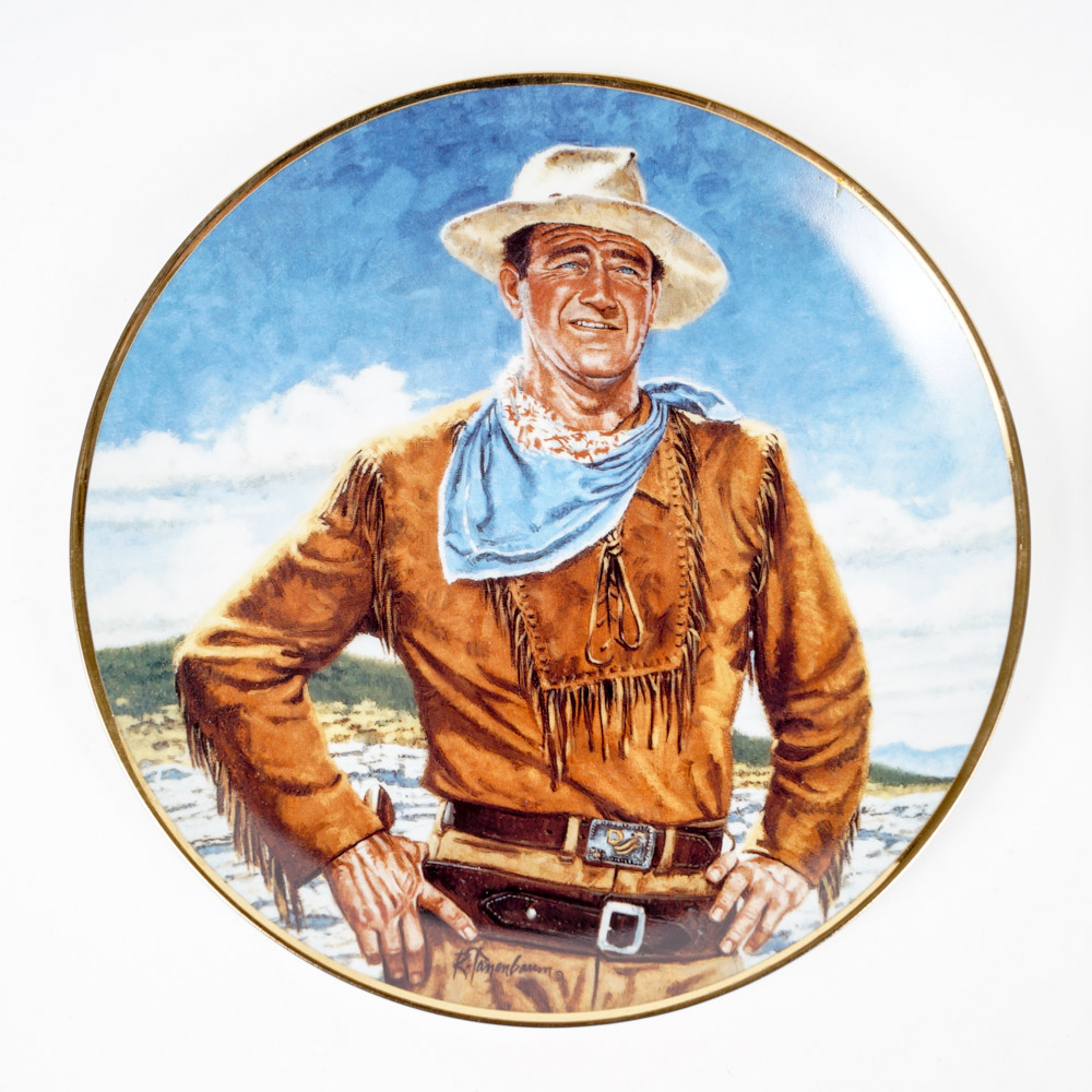 Limited Edition Franklin Mint "John Wayne" Collector Plates