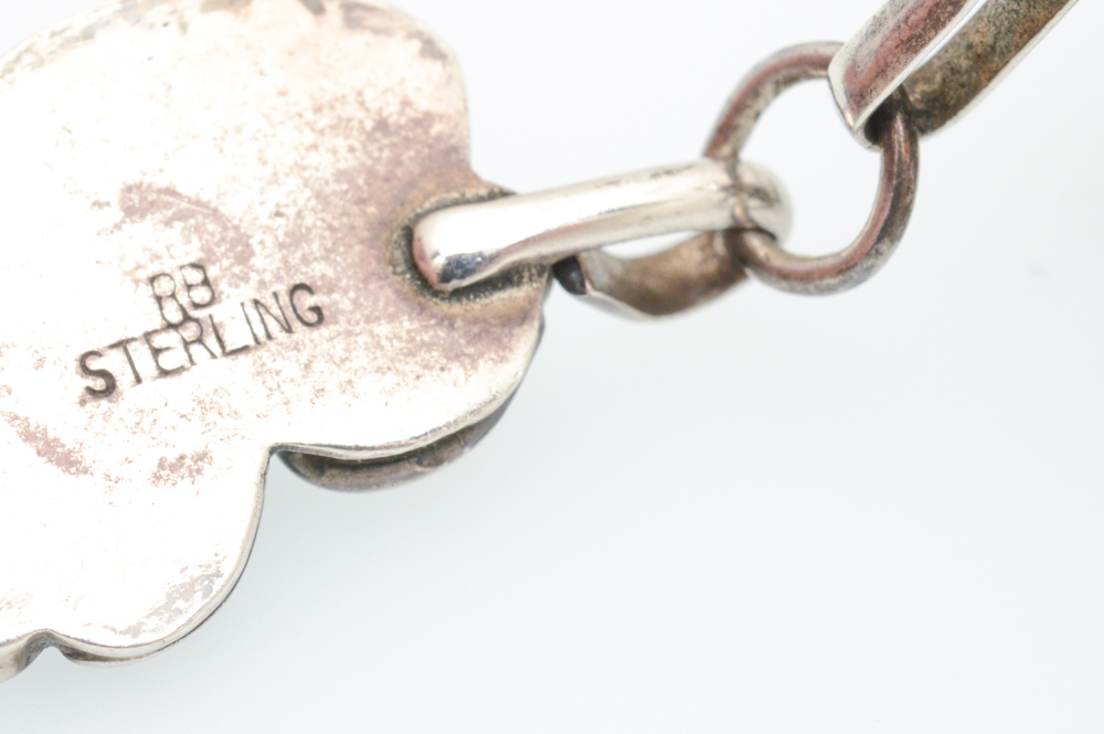 Sterling Silver Turquoise Cuff with Attached Ring
