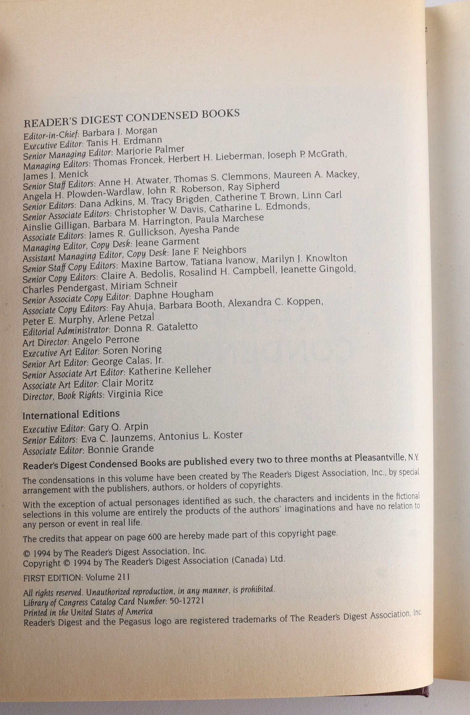 Vintage "Reader's Digest Condensed Books"