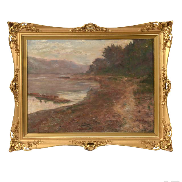 Artist Rosenthal Original Oil Landscape on Canvas