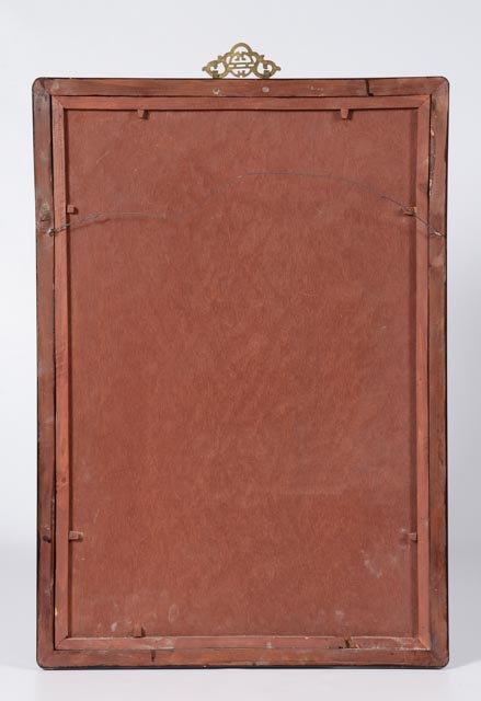 Reverse Painting After Guiseppe Castiglione "The Qianlong Emperor in Ceremonial Armour on Horseback"