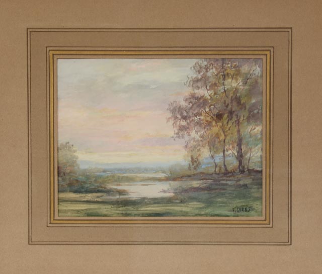 Edward Diers Original Watercolor Landscape