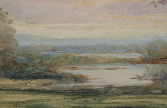 Edward Diers Original Watercolor Landscape