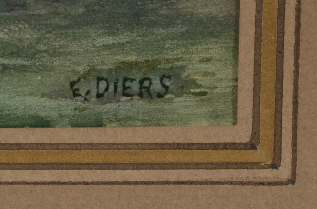 Edward Diers Original Watercolor Landscape