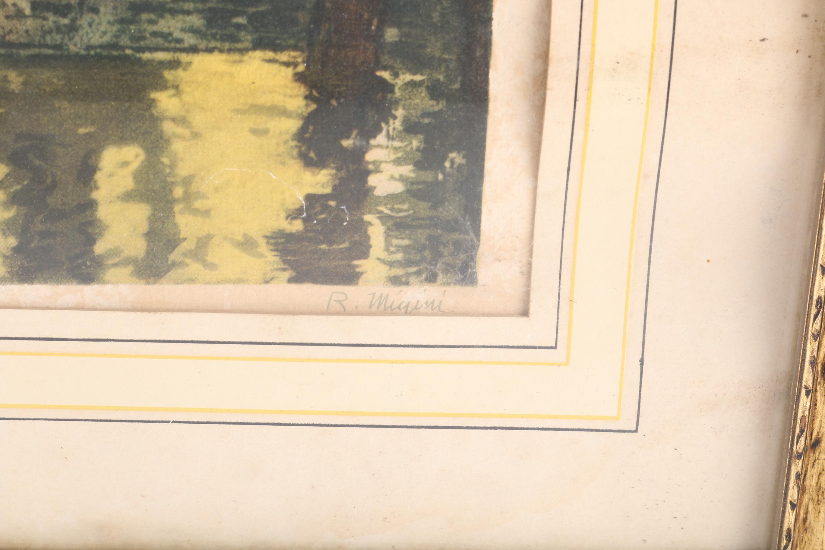 R. Migini Halftone Print "La Tour de Malines"