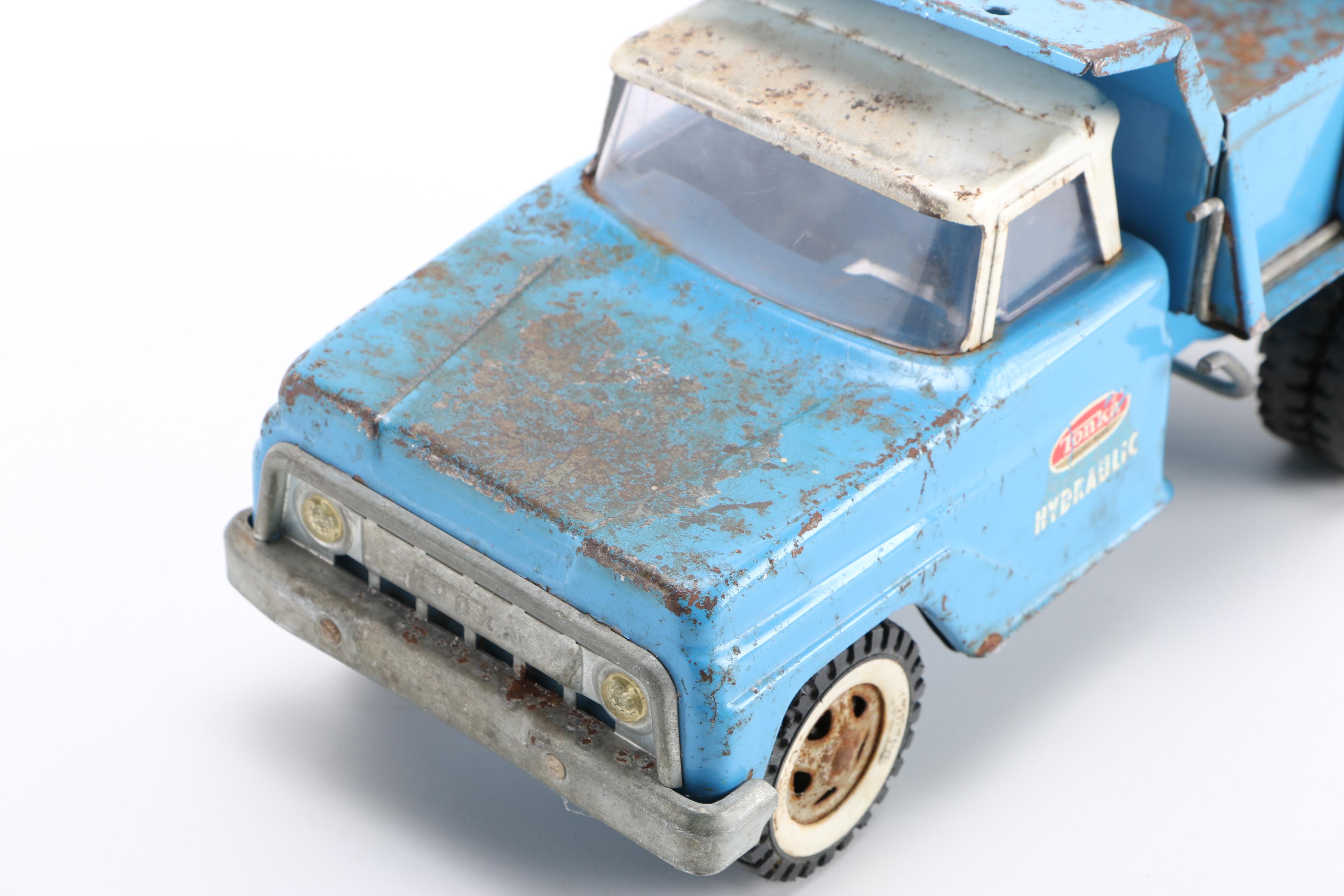 1960s Vintage Tonka Toy Pressed Metal Trucks