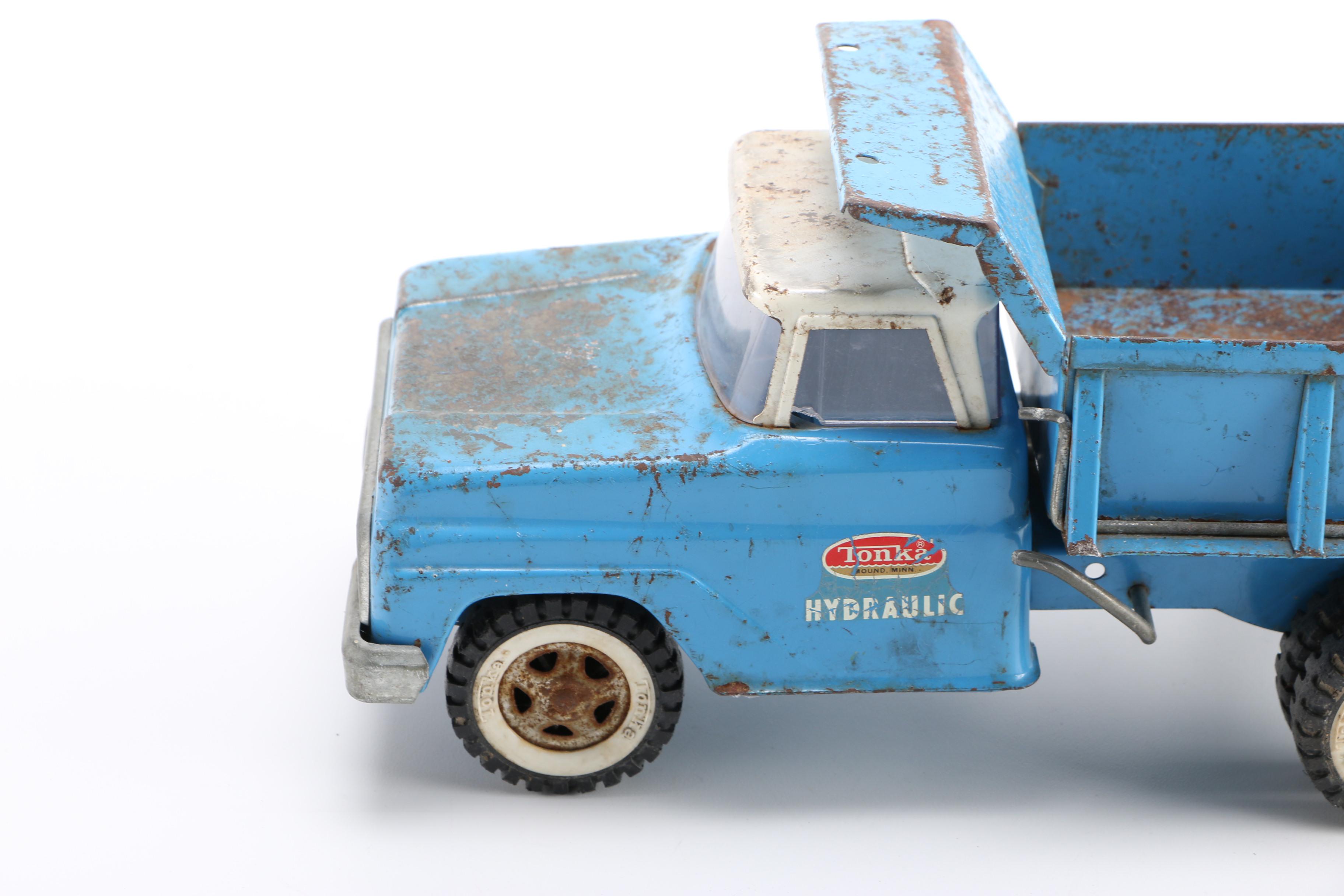 1960s Vintage Tonka Toy Pressed Metal Trucks