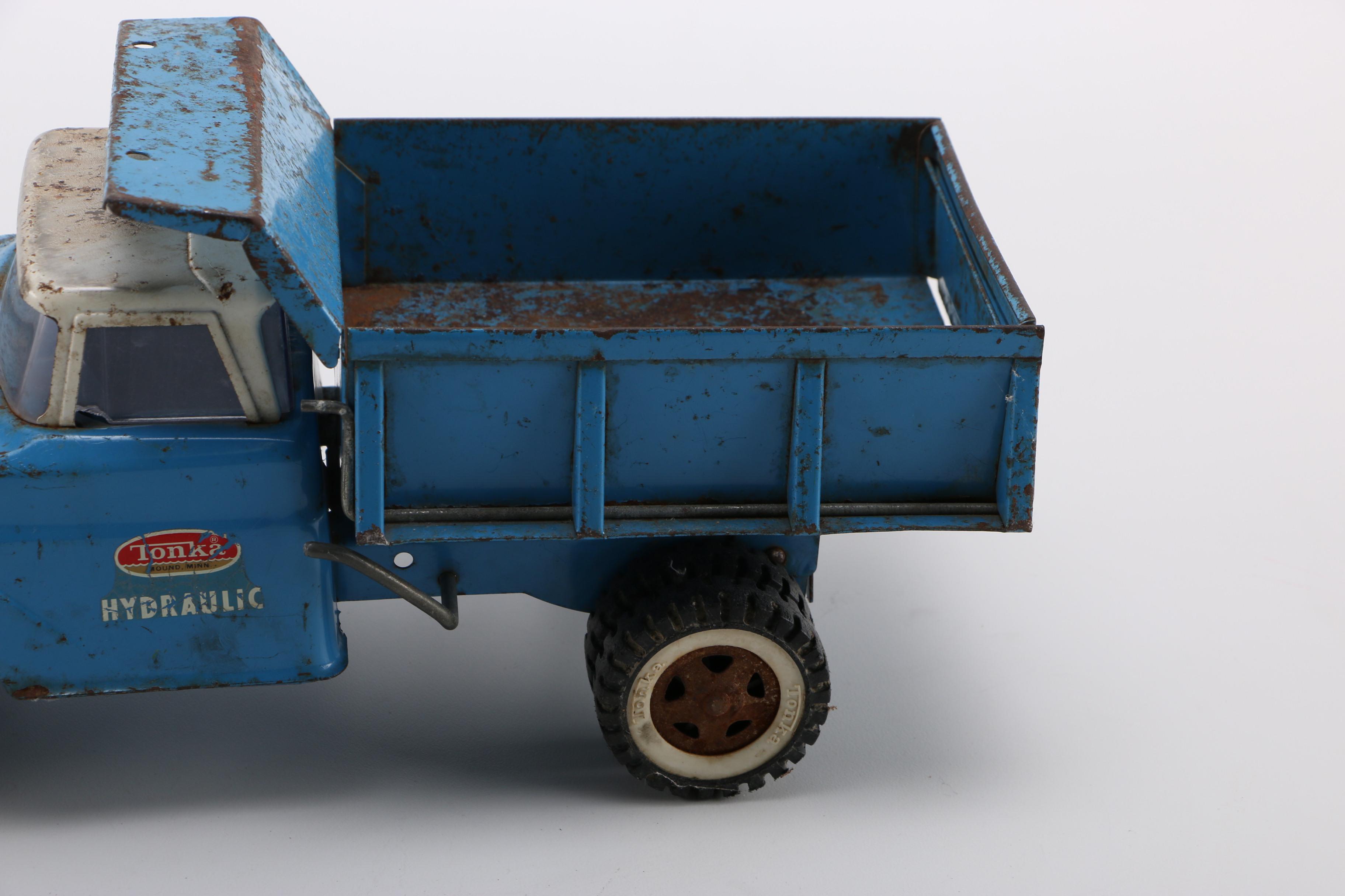 1960s Vintage Tonka Toy Pressed Metal Trucks