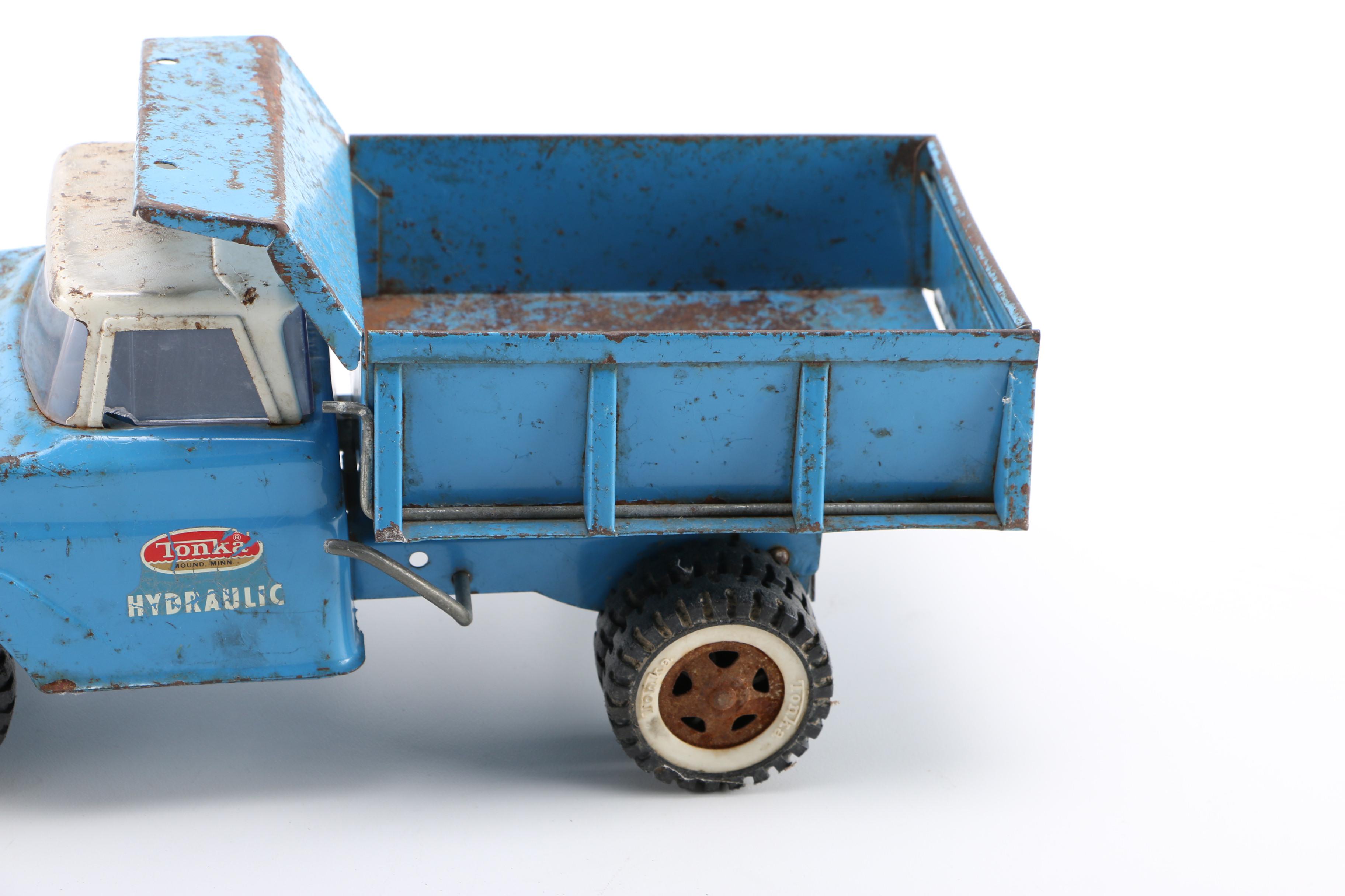 1960s Vintage Tonka Toy Pressed Metal Trucks