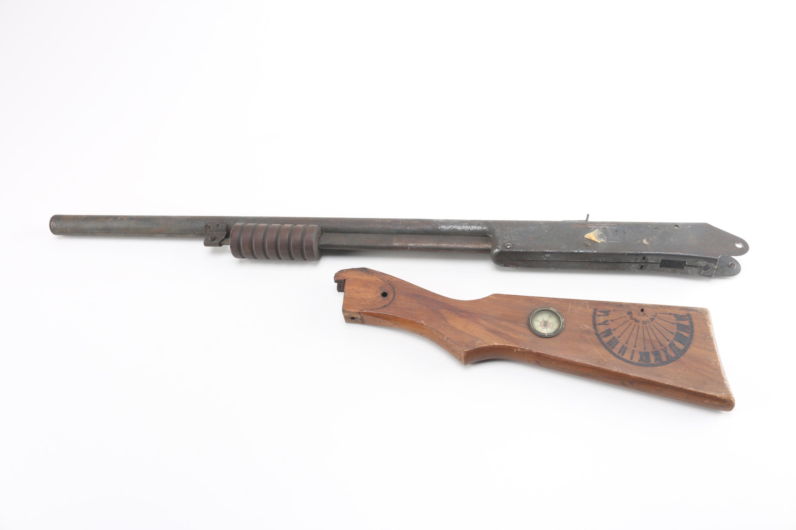 Vintage Skullgard Cap and Two Toy Guns