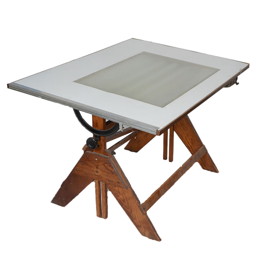 Vintage Backlit Drafting Table