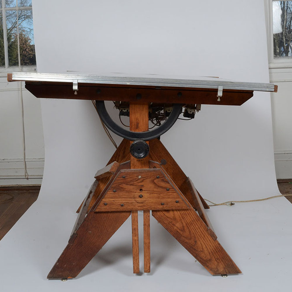 Vintage Backlit Drafting Table