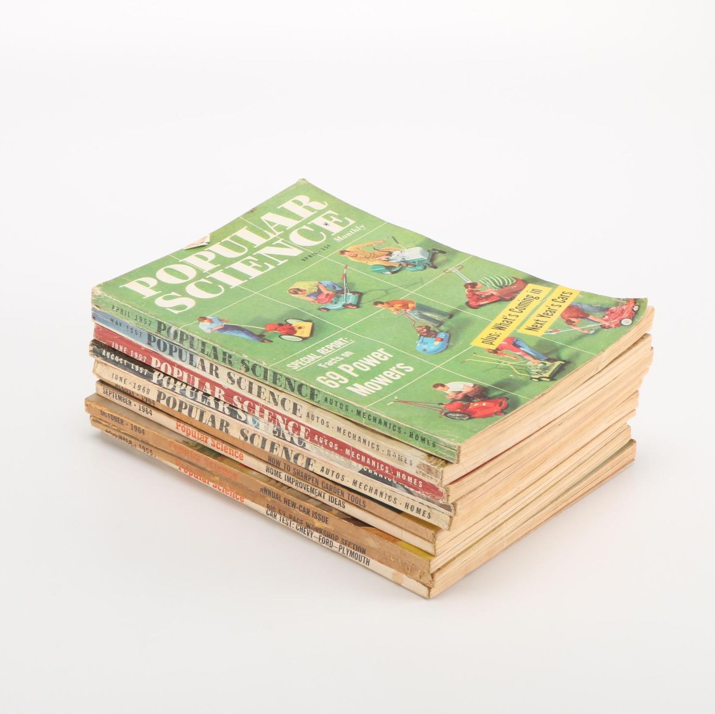 1957, 1960, and 1964 "Popular Science" Magazines