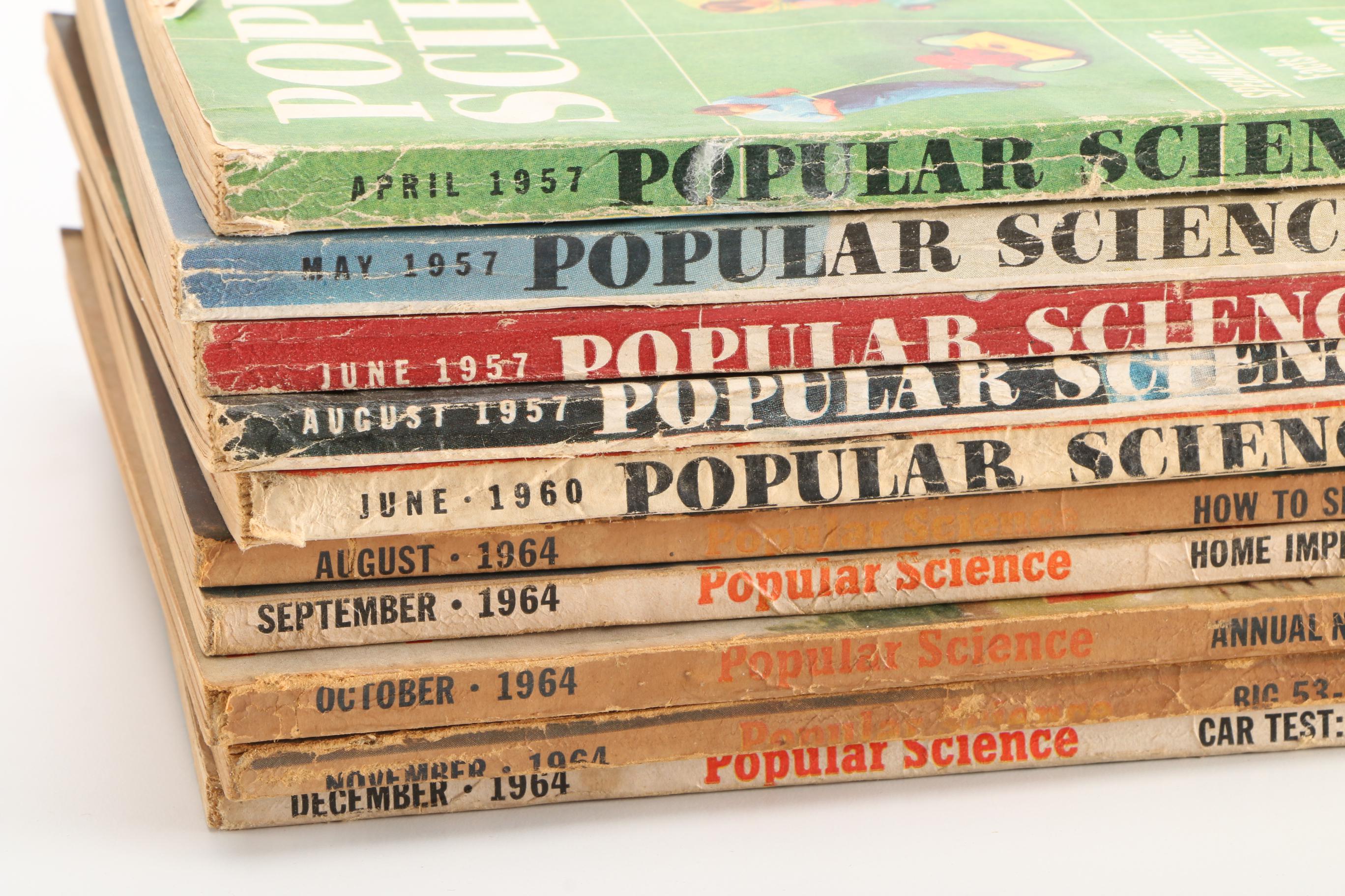 1957, 1960, and 1964 "Popular Science" Magazines