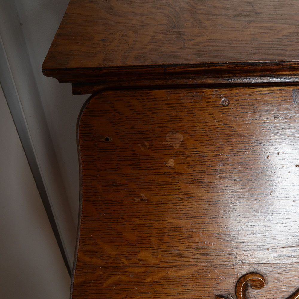 Oak Drop-Front Ladies Writing Desk