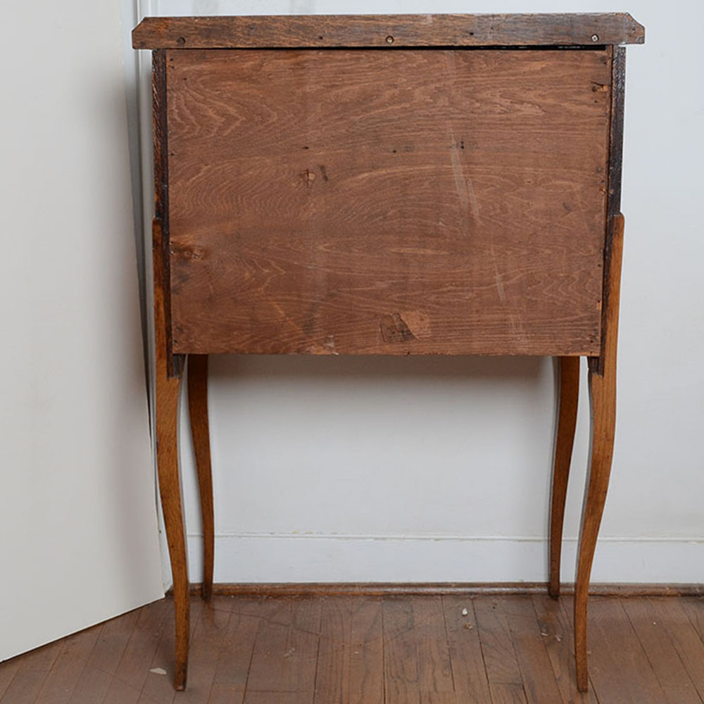 Oak Drop-Front Ladies Writing Desk