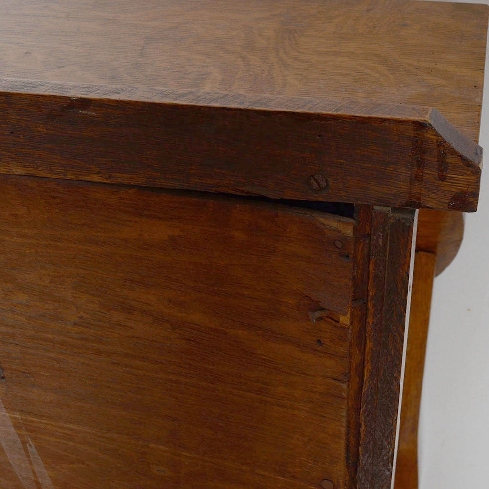 Oak Drop-Front Ladies Writing Desk