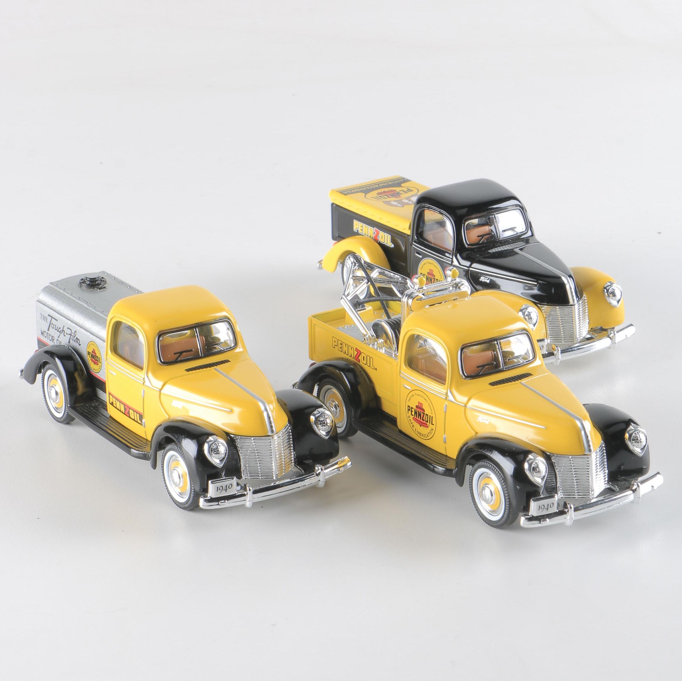 Golden Wheel 1940 Ford Pennzoil Die-Cast Trucks