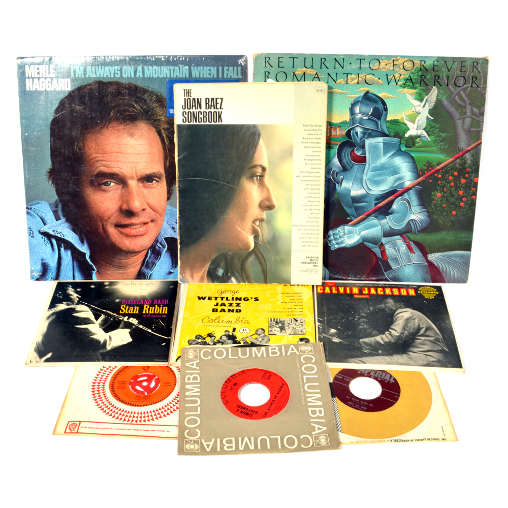 Baez Songbook, Merle Haggard, Fats Domino, Jazz, Other Records