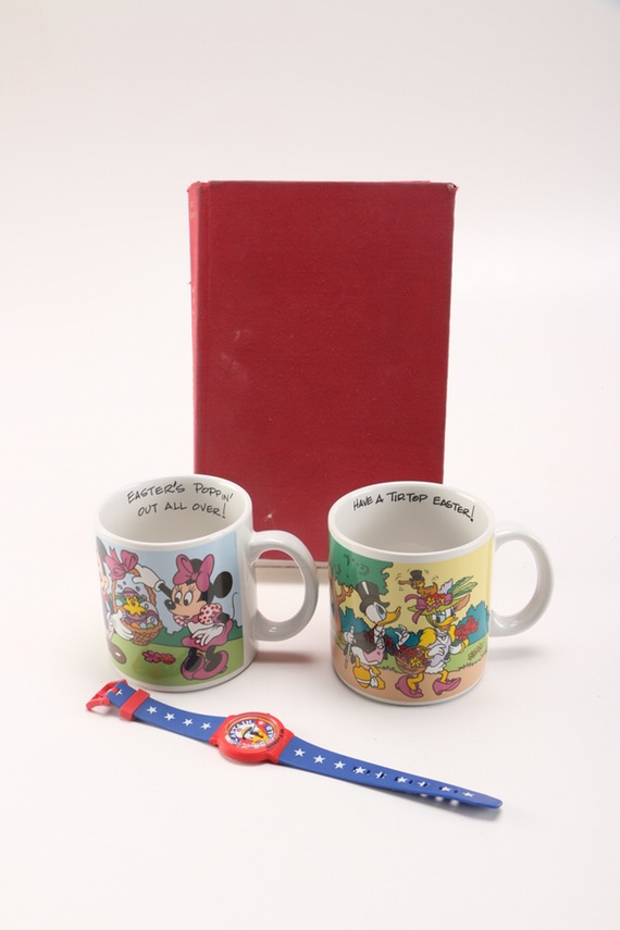 Disney Mugs, Watch and Autographed Book