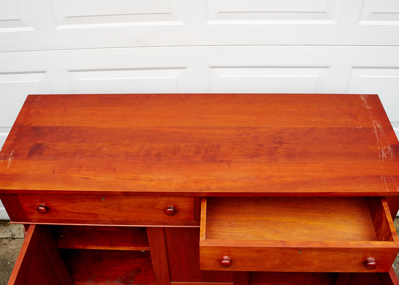 McMahan Furniture Co. Vintage Cherry Hutch