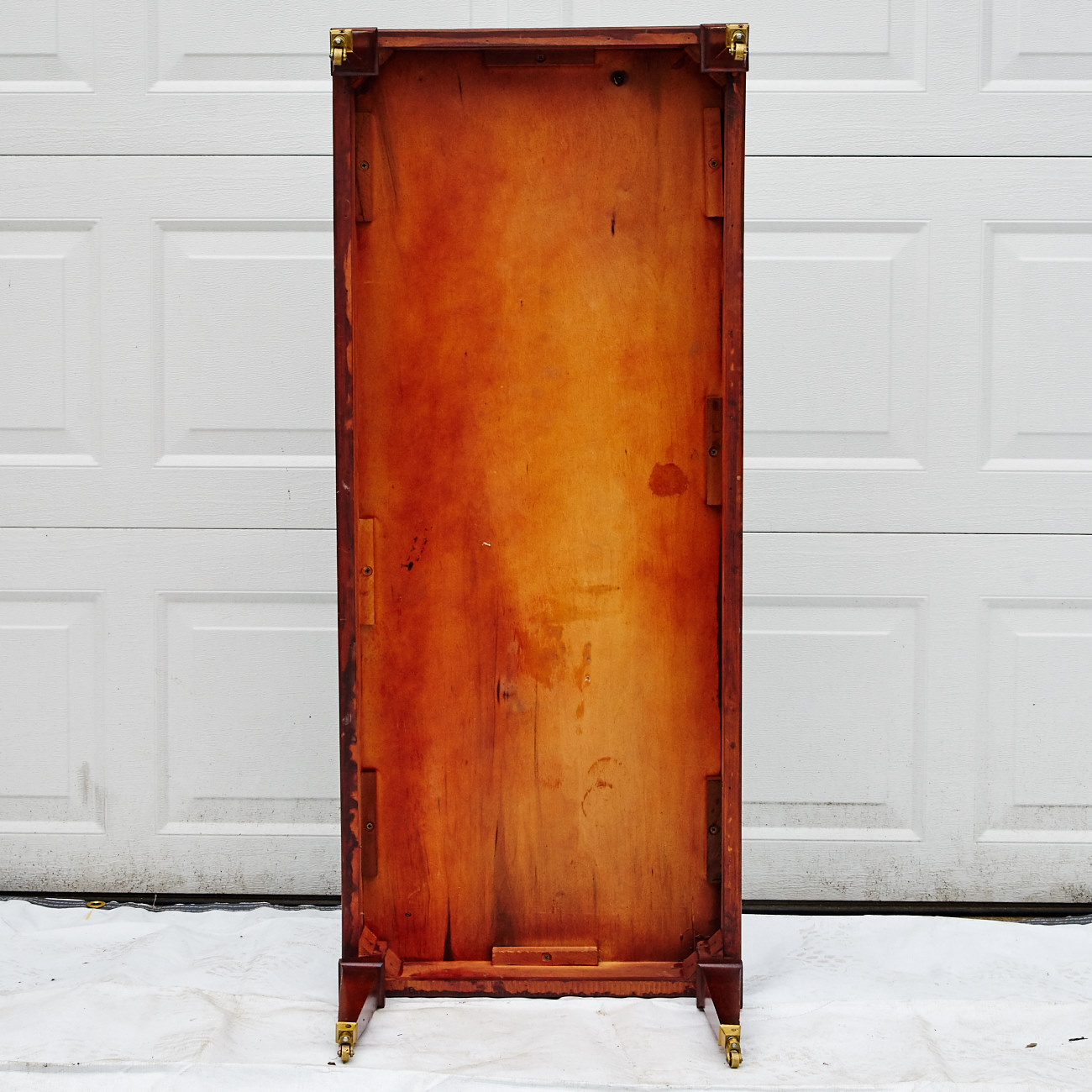 Leather Top Cherry Coffee Table