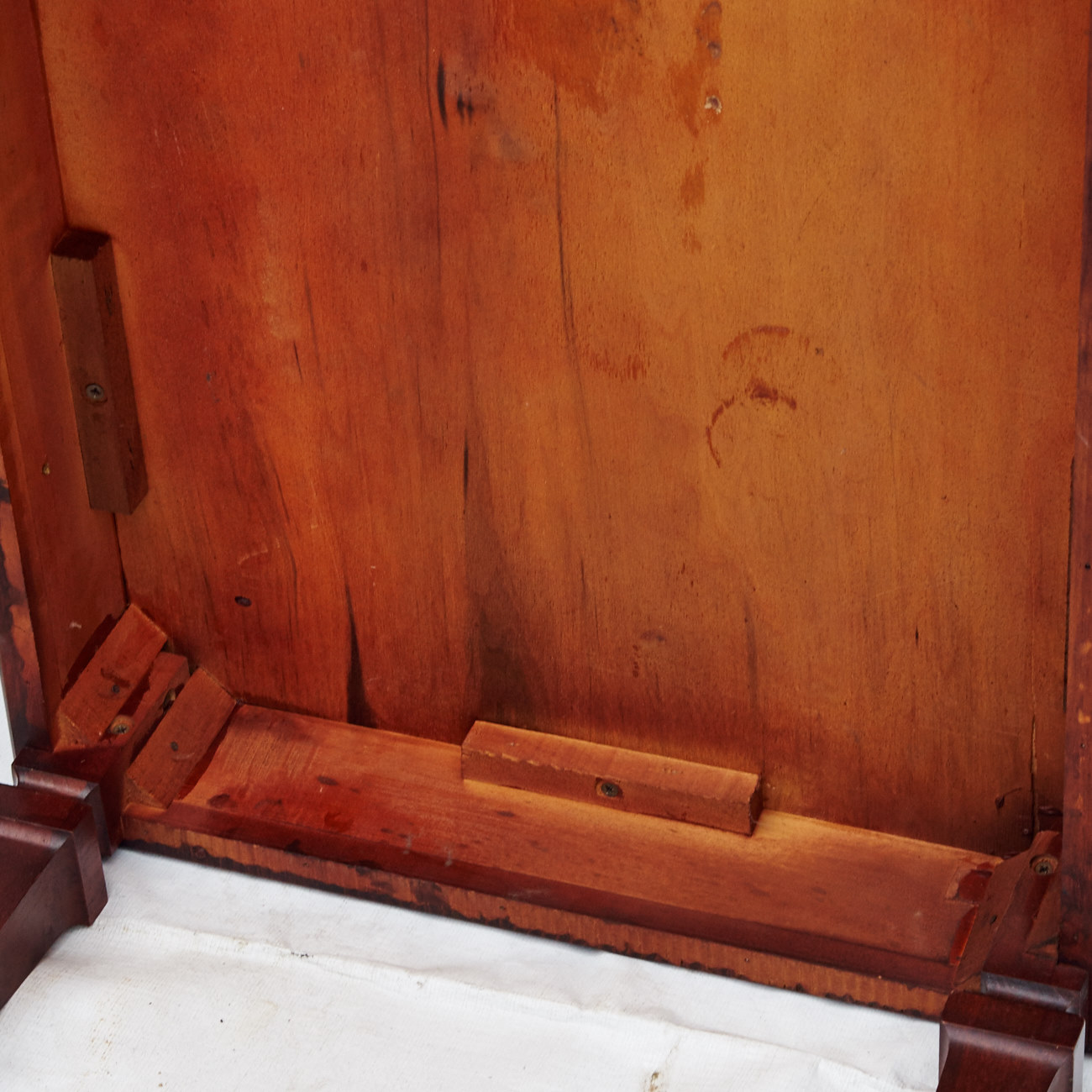 Leather Top Cherry Coffee Table