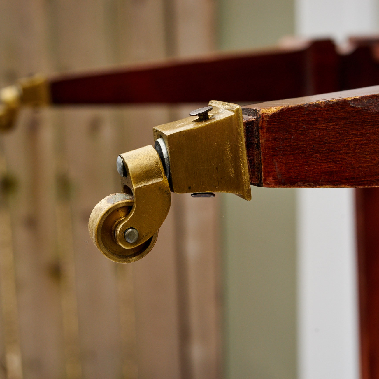 Leather Top Cherry Coffee Table