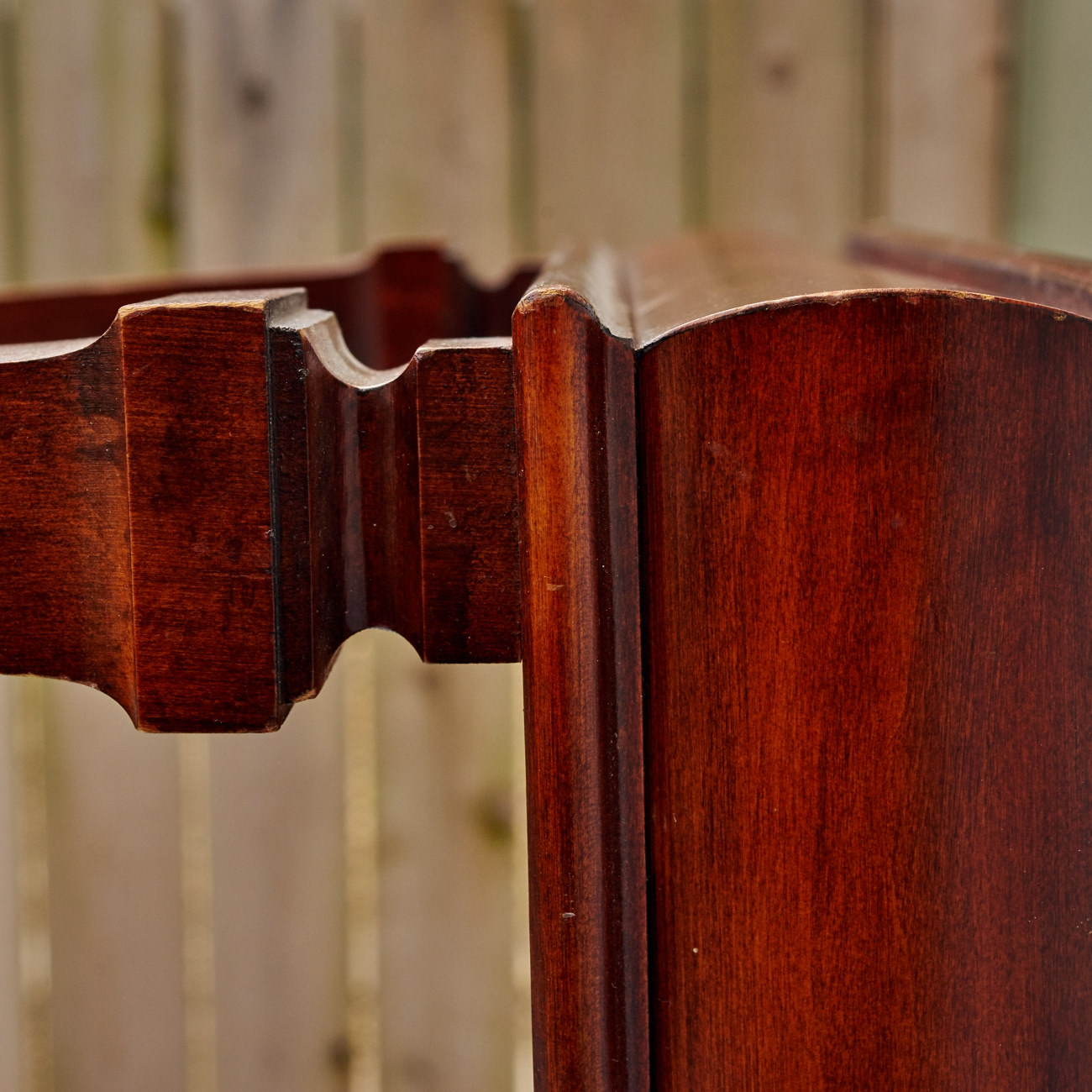Leather Top Cherry Coffee Table
