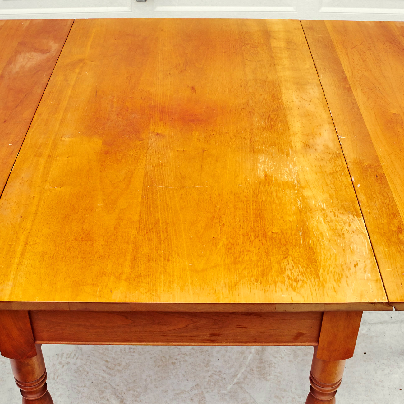 McMahan Furniture Vintage Drop Leaf Cherry Table