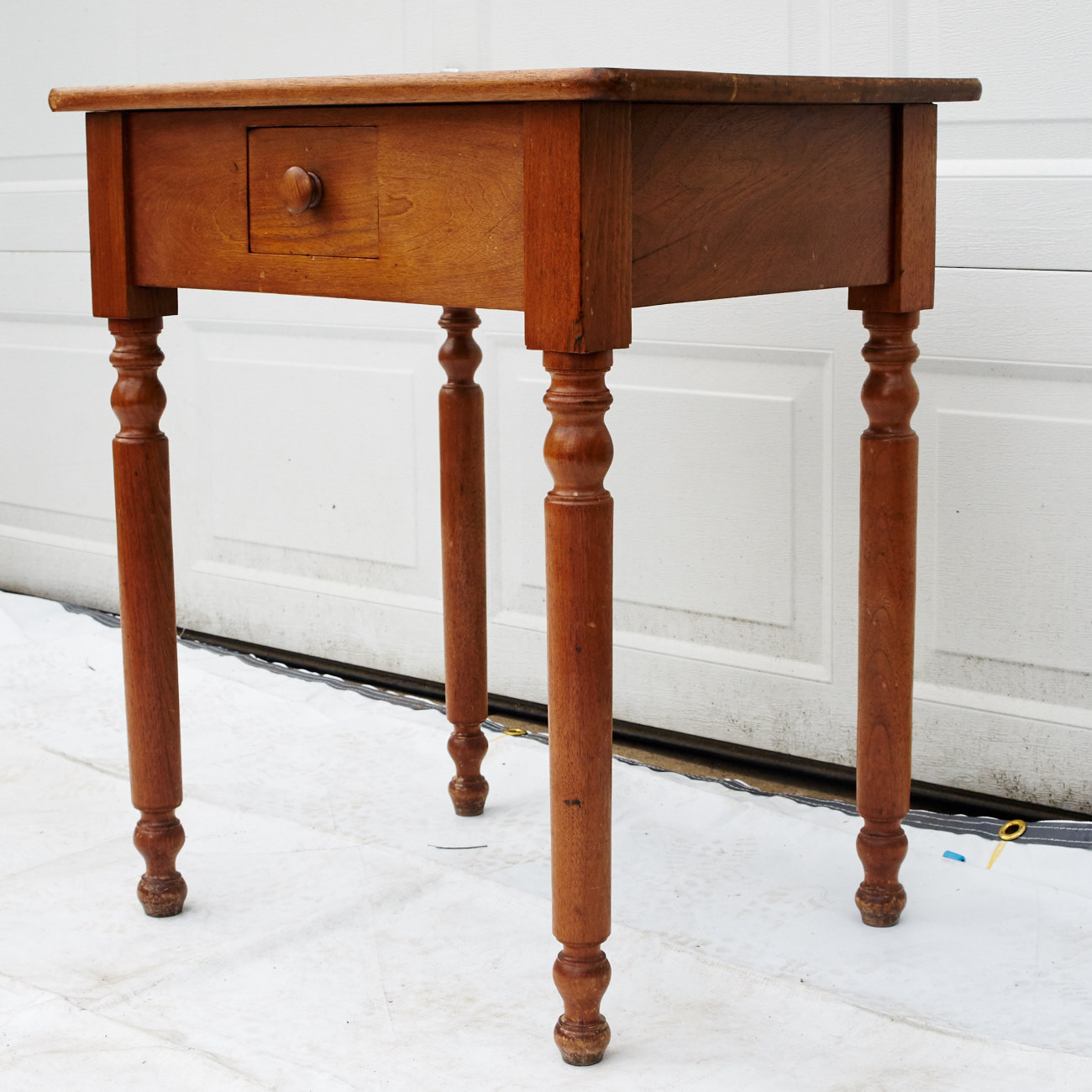Sheraton Style Walnut Side Table