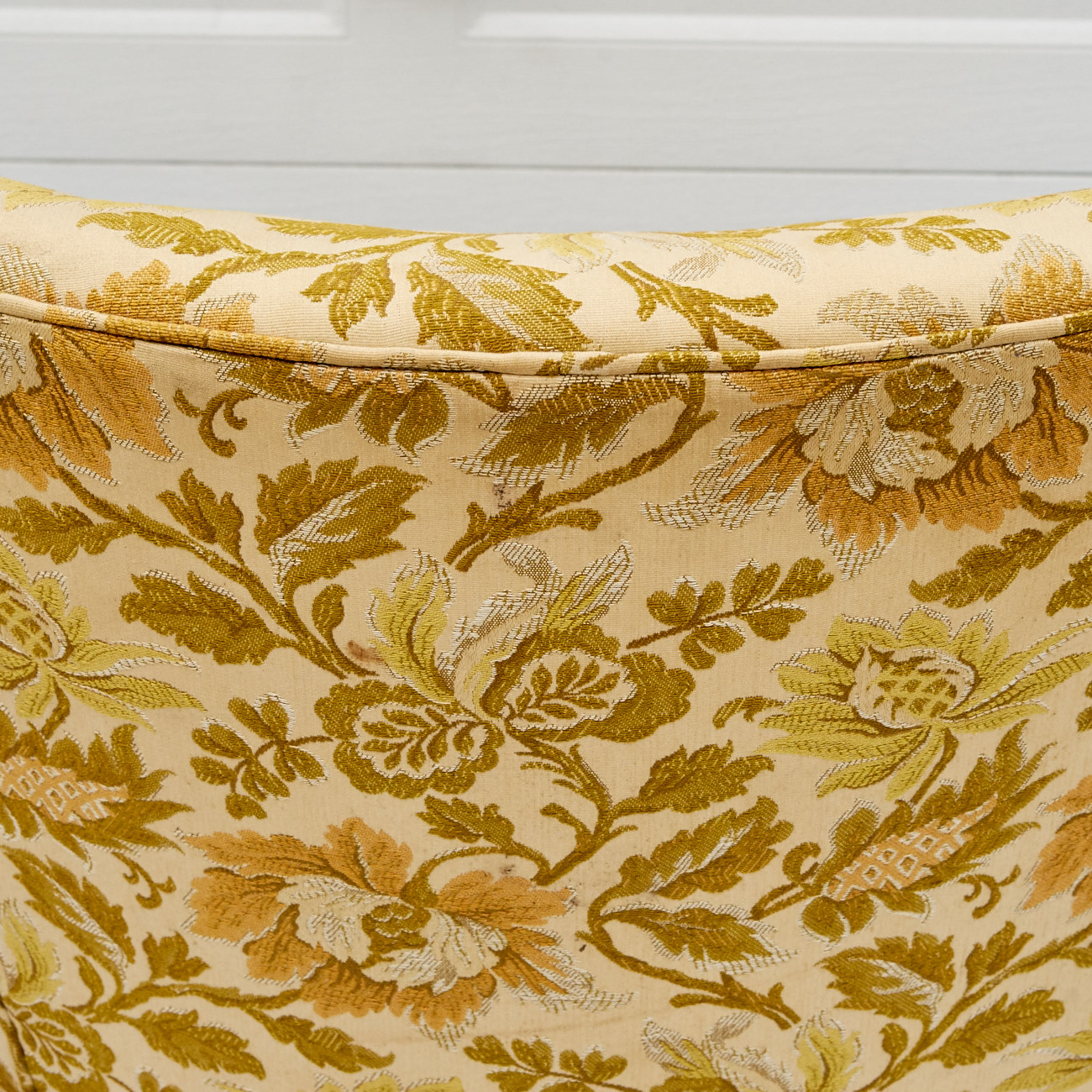 Floral Upholstered Wingback Armchair