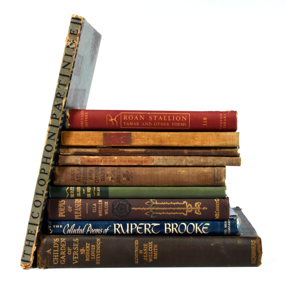 Ten Poetry Books with Stevenson's "Child's Garden of Verse"