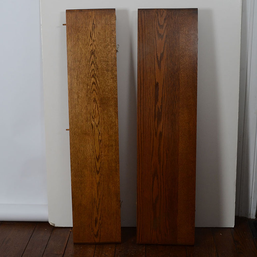 American Empire Oak Dining Table