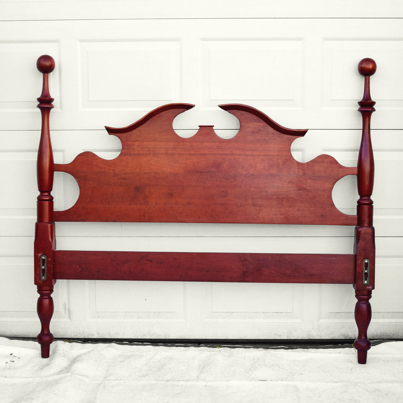 McMahan Furniture Co. Vintage Cherry Queen Bed Frame