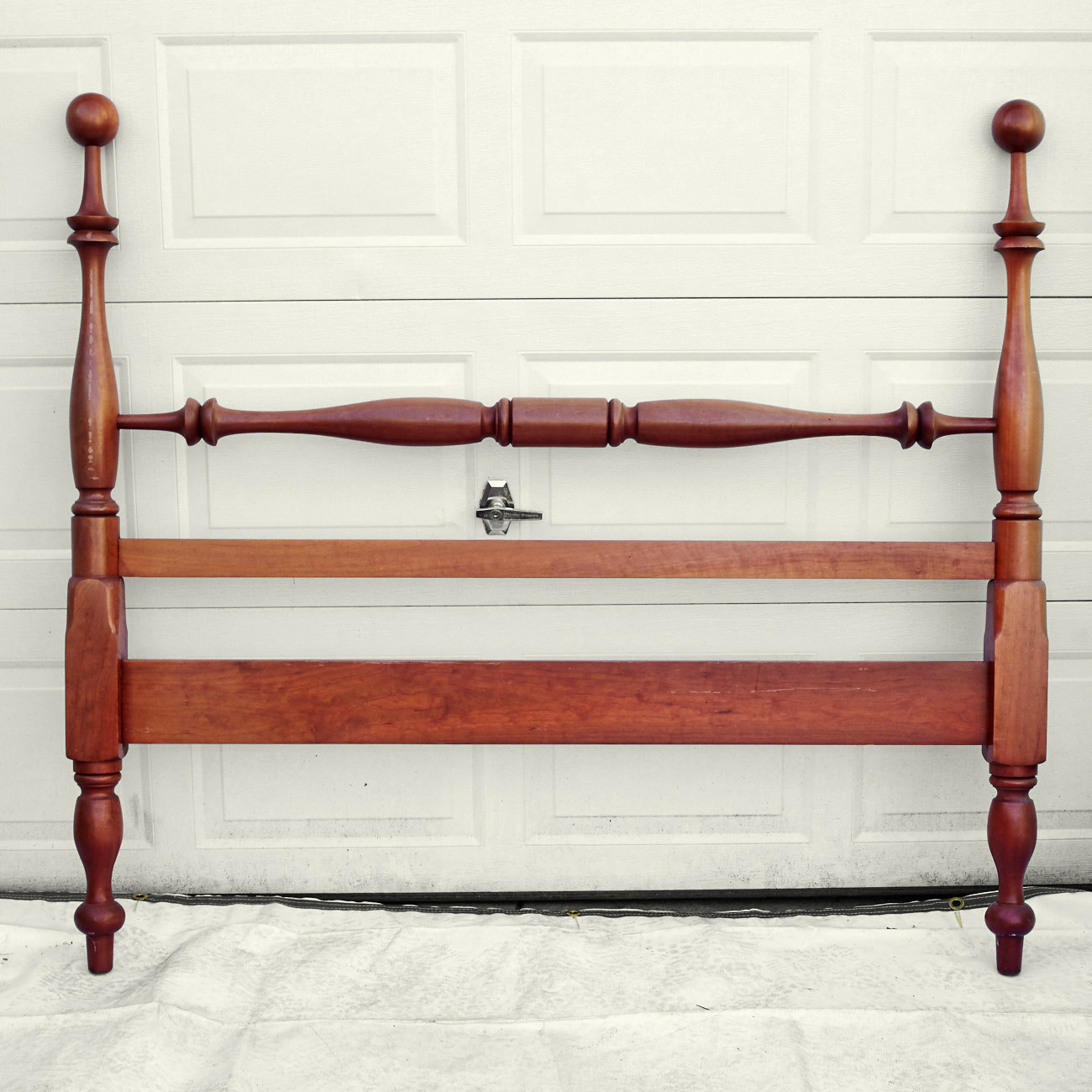 McMahan Furniture Co. Vintage Cherry Queen Bed Frame