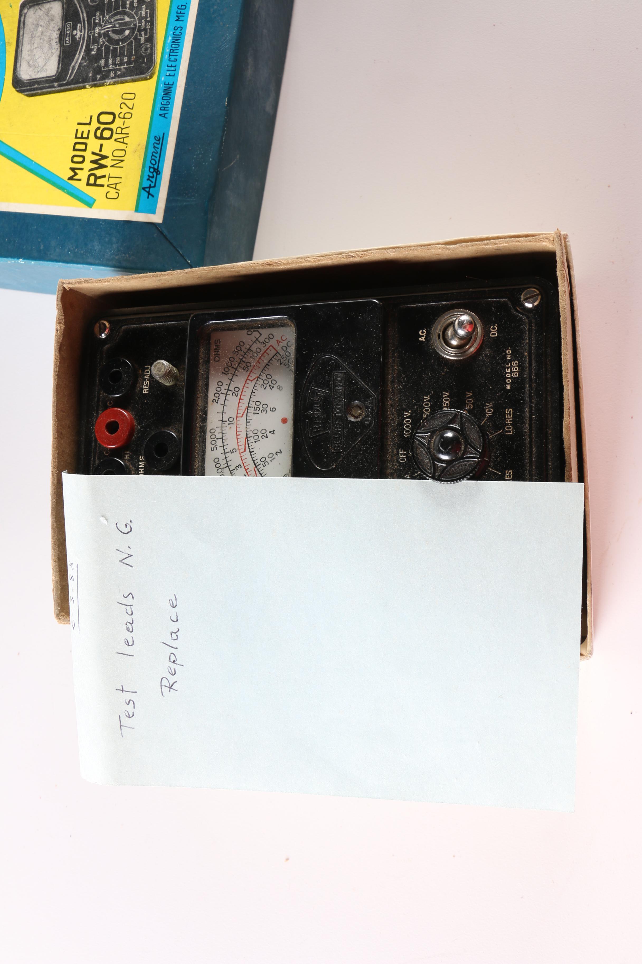 Vintage Electronic Capacity Meters