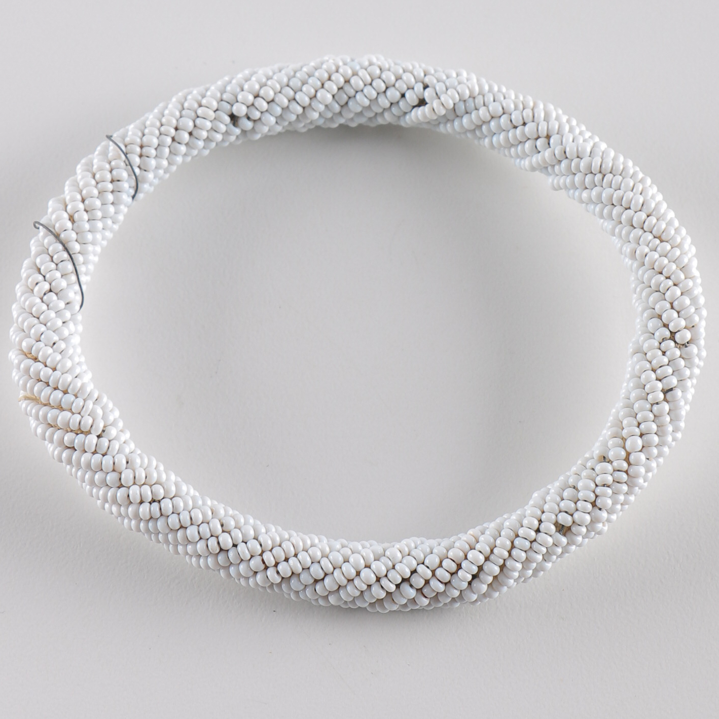 White Beaded Bracelet