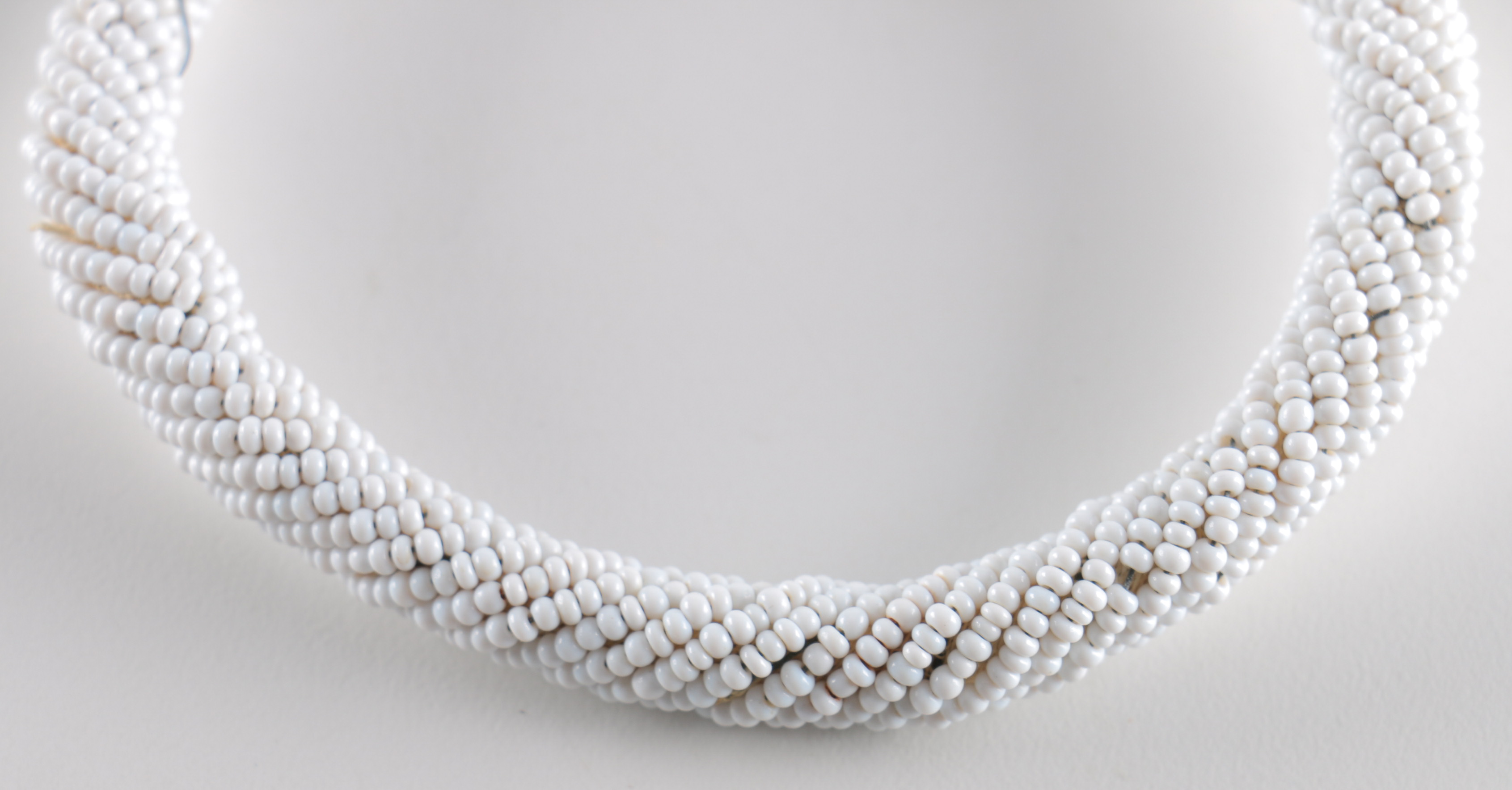 White Beaded Bracelet