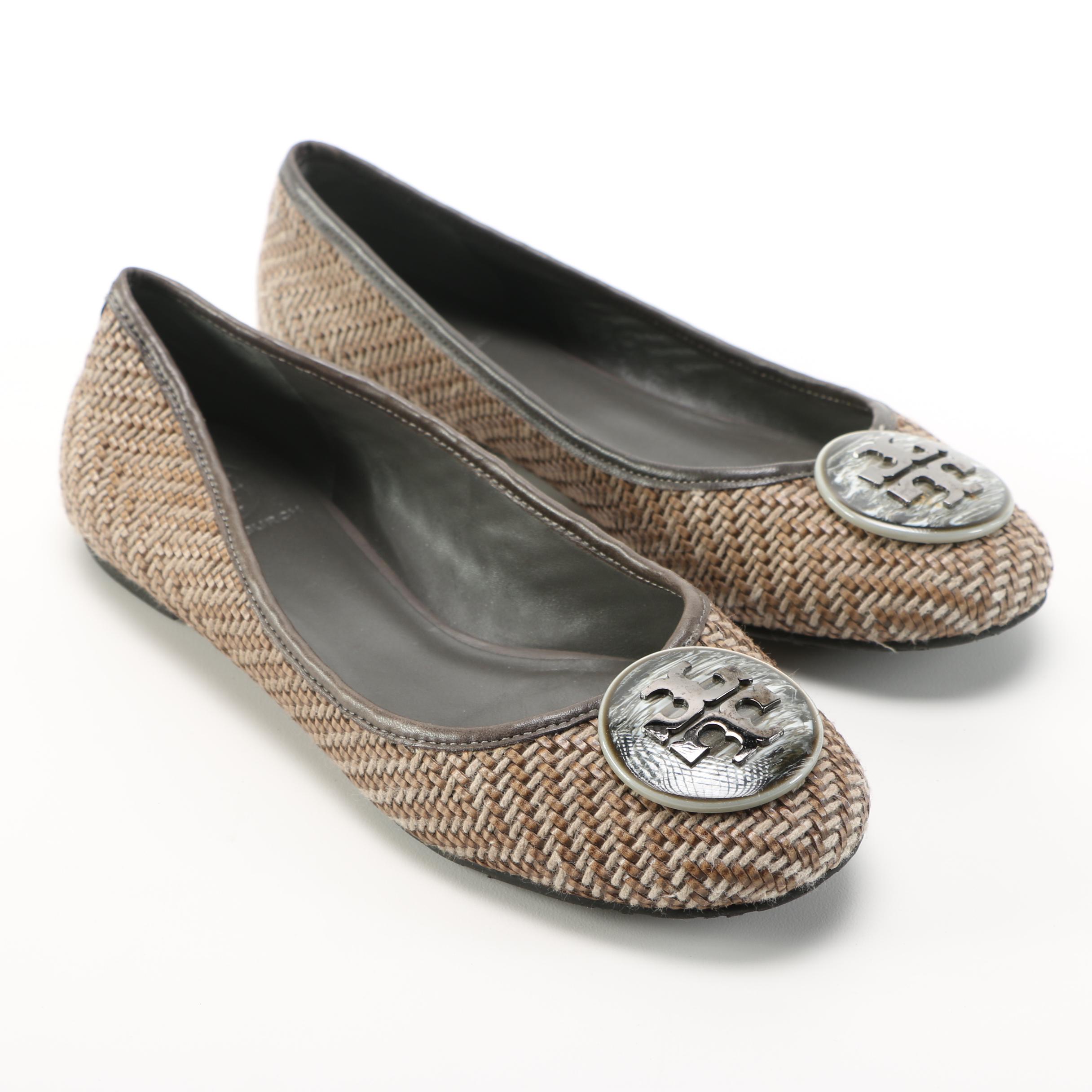 Tory Burch Reva Capra Leather Flats